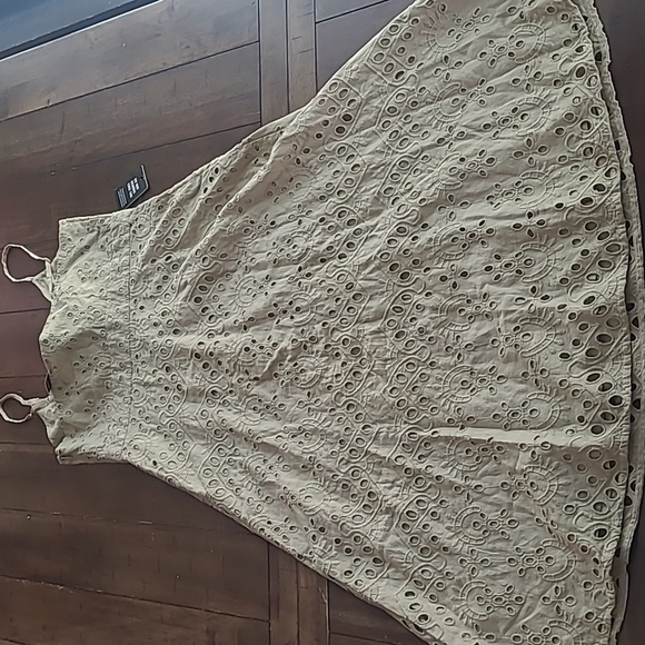 Express Green eyelet dress size S - Picture 5 of 7